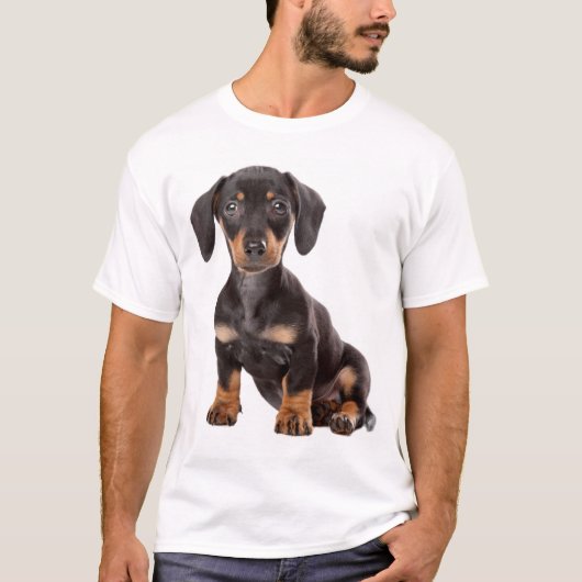 Love Dachshund Puppy Dog Tee Shirt (Voorkant)