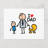 Love Dad Briefkaart (Voorkant)