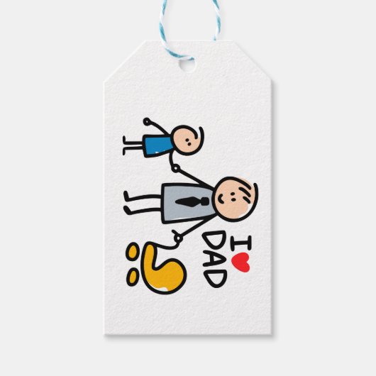 Love Dad Cadeaulabel (Voorkant)