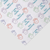 Love Dad - Hands Tissuepapier (Detail)