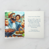 Love Dad Happy Vaderdag Gevouwen Wenskaart Kaart (Binnen)