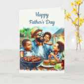 Love Dad Happy Vaderdag Gevouwen Wenskaart Kaart (Gele Bloem)