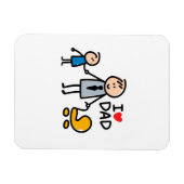 Love Dad Magneet (Horizontaal)