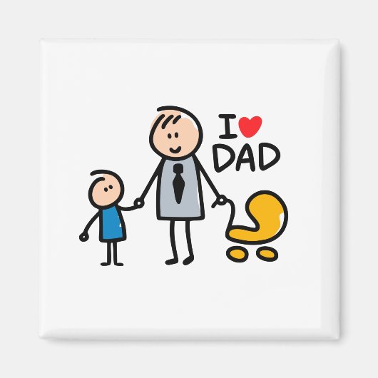 Love Dad Magneet (Voorkant)