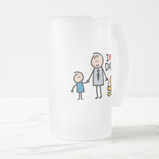 Love Dad Matglas Bierpul (Voorkant rechts)