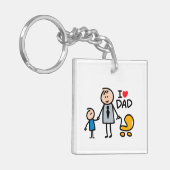 Love Dad Sleutelhanger (Voorkant Links)