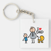 Love Dad Sleutelhanger (Voorkant)