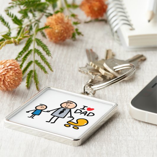 Love Dad Sleutelhanger (Zijkant)