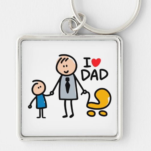 Love Dad Sleutelhanger (Voorkant)