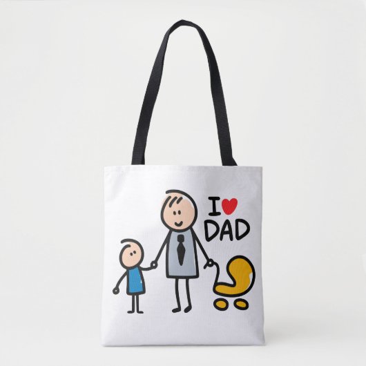 Love Dad Tote Bag (Voorkant)