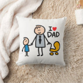 Love Daddy print Kussen (Deken)