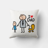 Love Daddy print Kussen (Achterkant)