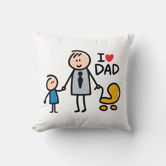 Love Daddy print Kussen (Voorkant)