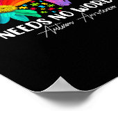Love Daisy Autism Awareness Needs No Words Poster (Hoek)