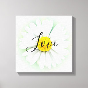 Love Daisy Canvas Afdruk