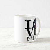LOVE Dallas 11oz Koffiemok (Voorkant rechts)