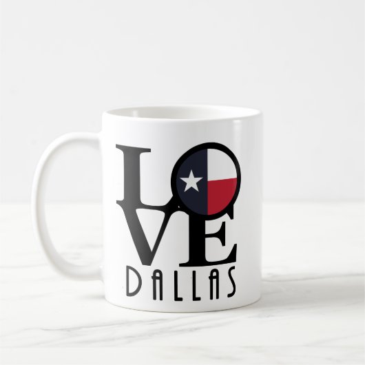 LOVE Dallas 11oz Koffiemok (Links)