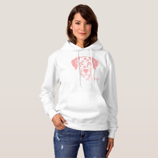 Love Dalmata Hoodie (Voorkant volledig)