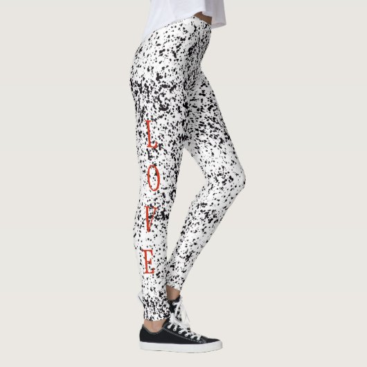 Love Dalmatian Black Spoted Leggings (Rechts)
