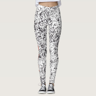 Love Dalmatian Black Spoted Leggings