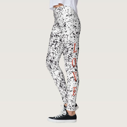 Love Dalmatian Black Spoted Leggings (Links)