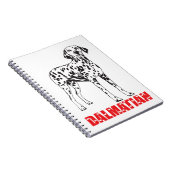 Love Dalmatian Puppy Dog - Spotfire Dog Notitieboek (Rechterzijde)