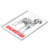 Love Dalmatian Puppy Dog - Spotfire Dog Notitieboek (Linkerzijde)