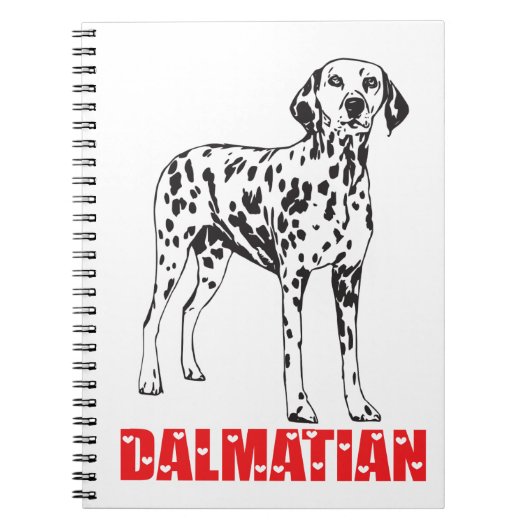 Love Dalmatian Puppy Dog - Spotfire Dog Notitieboek (Voorkant)