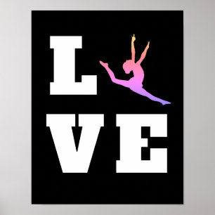 Love Dance   Colorful Dancer Poster