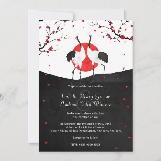 Love Dance - Wedding Invitation Kaart (Voorkant)
