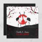 Love Dance - Wedding Invitation - square Kaart (Voorkant / Achterkant)