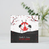 Love Dance - Wedding Invitation - square Kaart (Staand voorkant)