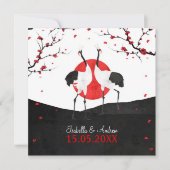 Love Dance - Wedding Invitation - square Kaart (Voorkant)