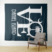 LOVE Daniel Island South Carolina Wandkleed (In Situ (horizontaal))