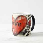 Love dark valentines day magische mok (Voorkant rechts)