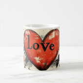 Love dark valentines day magische mok (Center)