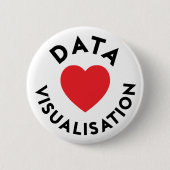 Love Data Viz Pin Ronde Button 5,7 Cm (Voorkant)