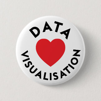 Love Data Viz Pin Ronde Button 5,7 Cm