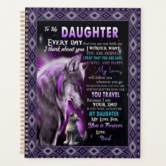Love Daughter | Brief aan mijn dochter-liefde voor Planner (Voorkant)