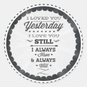 Love Day Gedicht Sticker (Voorkant)