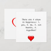 Love Day Holiday Card Feestdagenkaart (Voorkant / Achterkant)