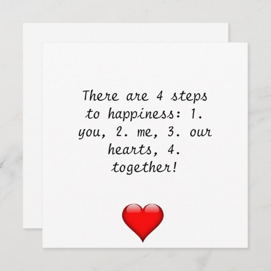 Love Day Holiday Card Feestdagenkaart (Voorkant / Achterkant)