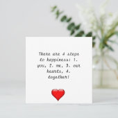 Love Day Holiday Card Feestdagenkaart (Staand voorkant)