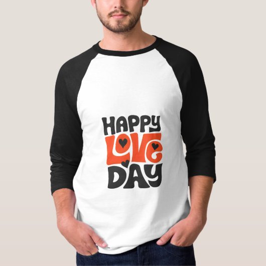 Love Day Mannen-T-Shirt – Stijlvol & Romantisch ❤️ T-shirt (Voorkant)