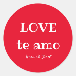 LOVE de amo Classic Ronde Stickers