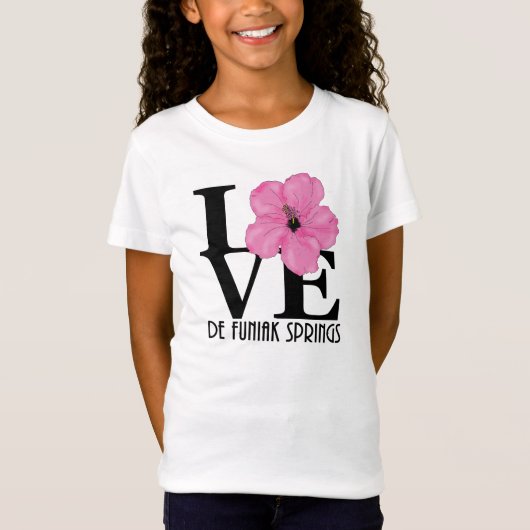 LOVE DE Funiak Springs Pink Hibiscus T-shirt (Voorkant)