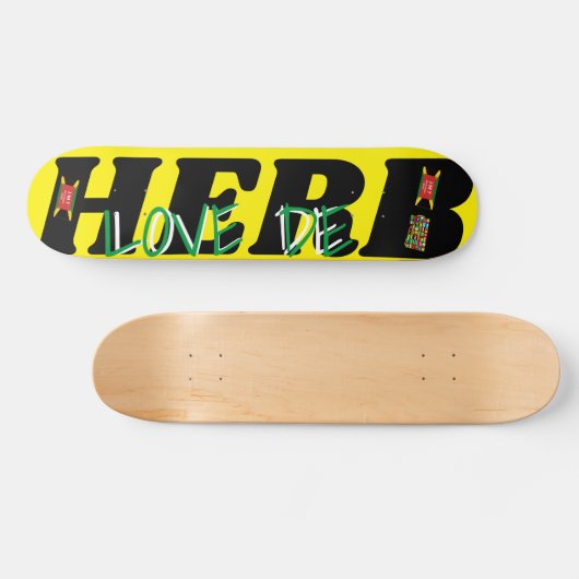LOVE DE HERB JMT 7 3/4-inch skateboard Deck (Horizontaal)
