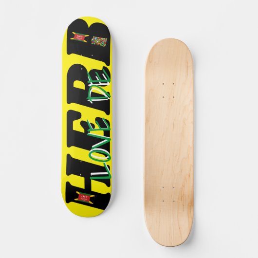 LOVE DE HERB JMT 7 3/4-inch skateboard Deck (Voorkant)