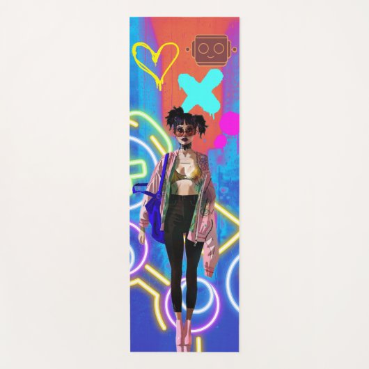 Love Death Robots De Getuige Neon City Yoga Mat (Voorkant)