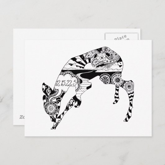 Love Deer Briefkaart (Voorkant / Achterkant)